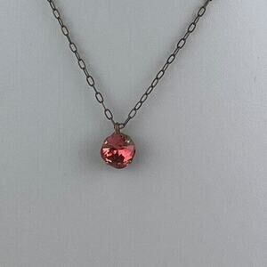 Sorelli Siren Necklace Antiqued Gold Tone Coral Collection Pendant 16" NWT